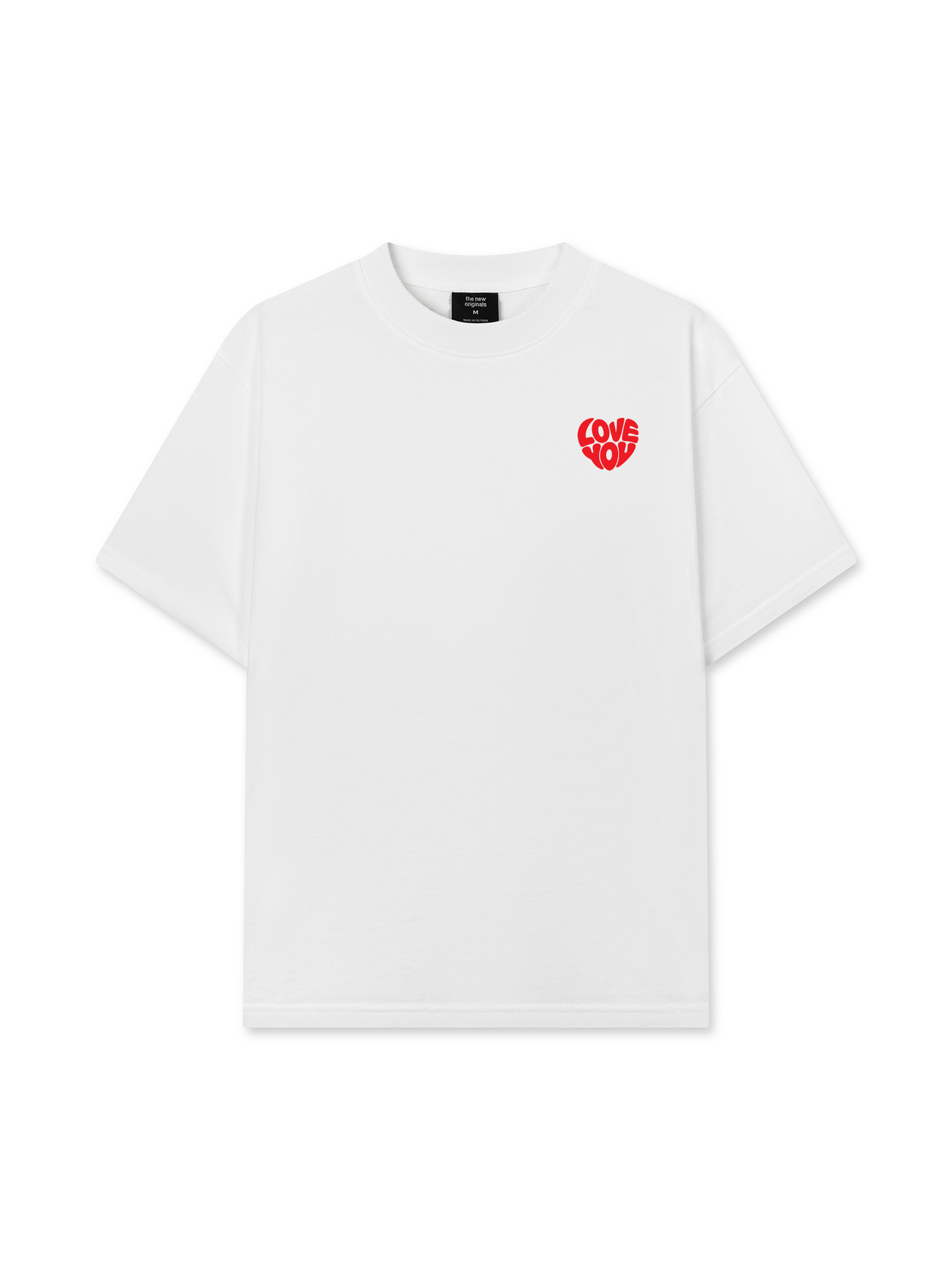 Áo Thun Relaxed Fit Love You Typography