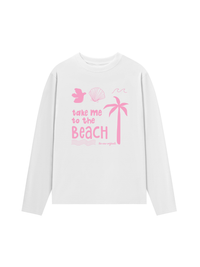 Áo Thun Dài Tay Take Me To The Beach Pink