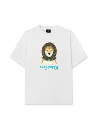 Áo Thun Relaxed Fit Blue Tiffany Cozy Puppy