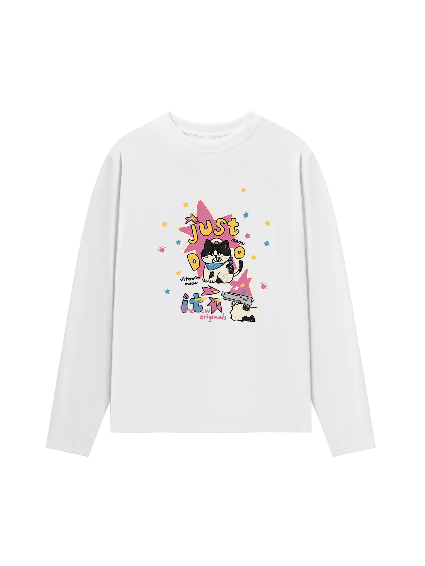 Áo Thun Dài Tay Cute Just Meow