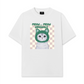 Áo Thun Relaxed Fit Animal Mood Meow Green Pink