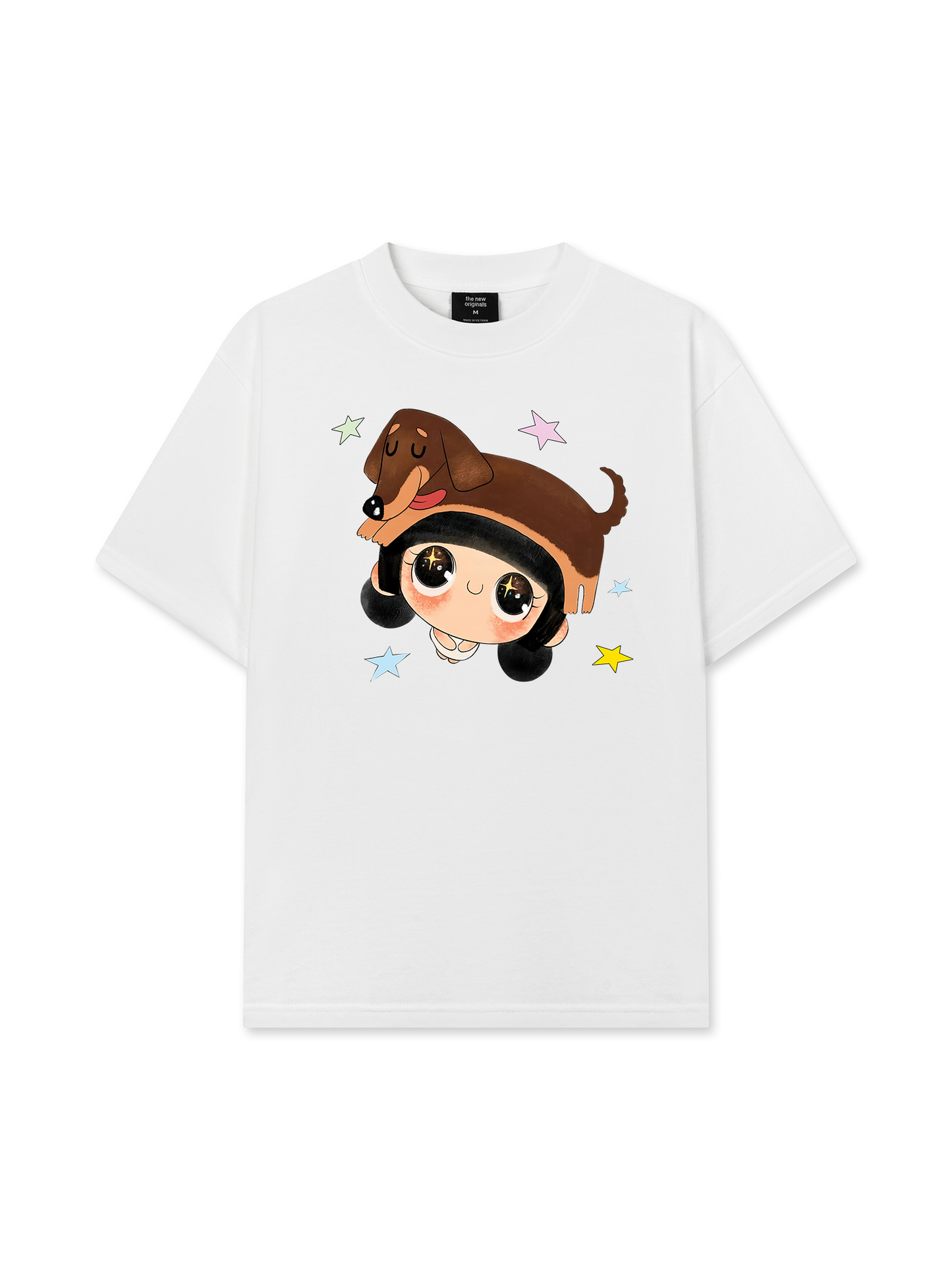 Áo Thun Relaxed Fit  Cute Girl With Dachshund