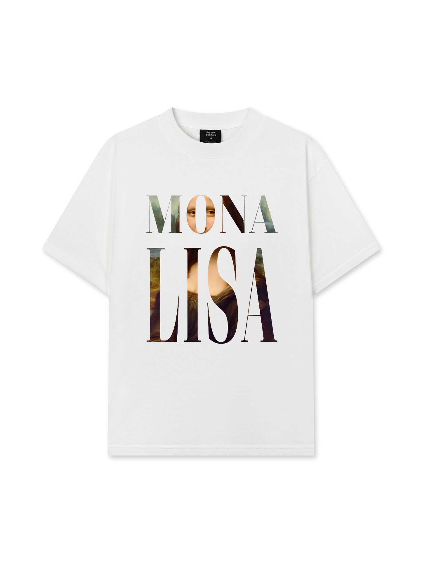 Áo Thun Relaxed Fit Masterpiece Mona Lisa Typography
