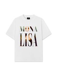 Áo Thun Relaxed Fit Masterpiece Mona Lisa Typography