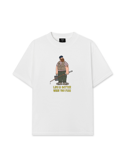 Áo Thun Relaxed Fit Life Is Better When You Fish