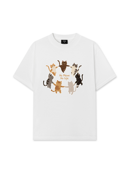 Áo Thun Relaxed Fit No Meow No Life