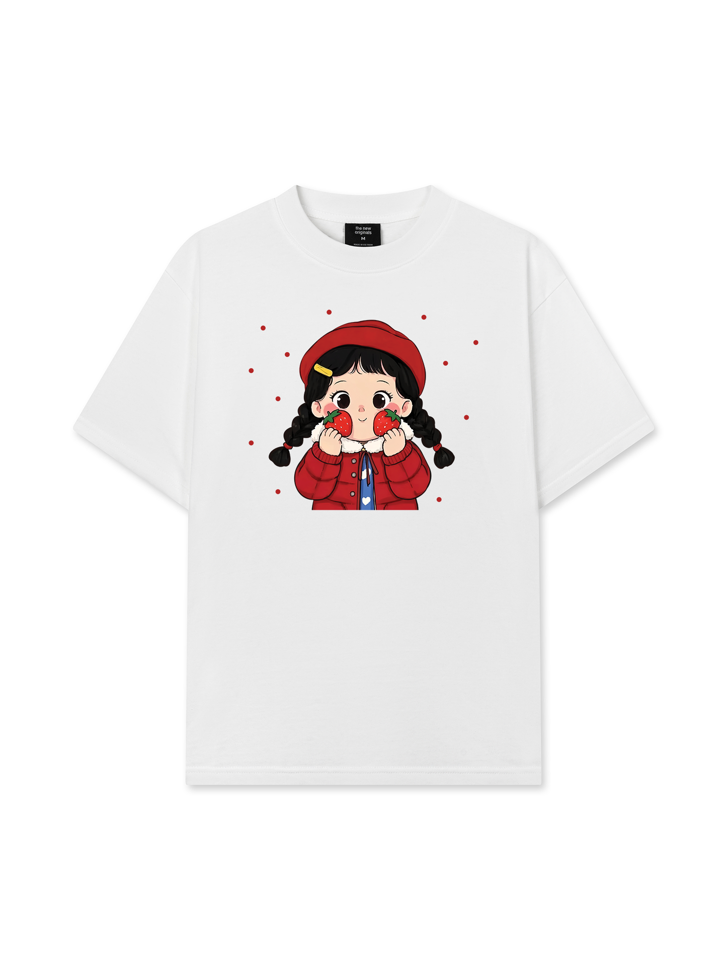 Áo Thun Relaxed Fit Dolly Girl Cute Strawberry Girl