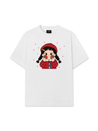 Áo Thun Relaxed Fit Dolly Girl Cute Strawberry Girl