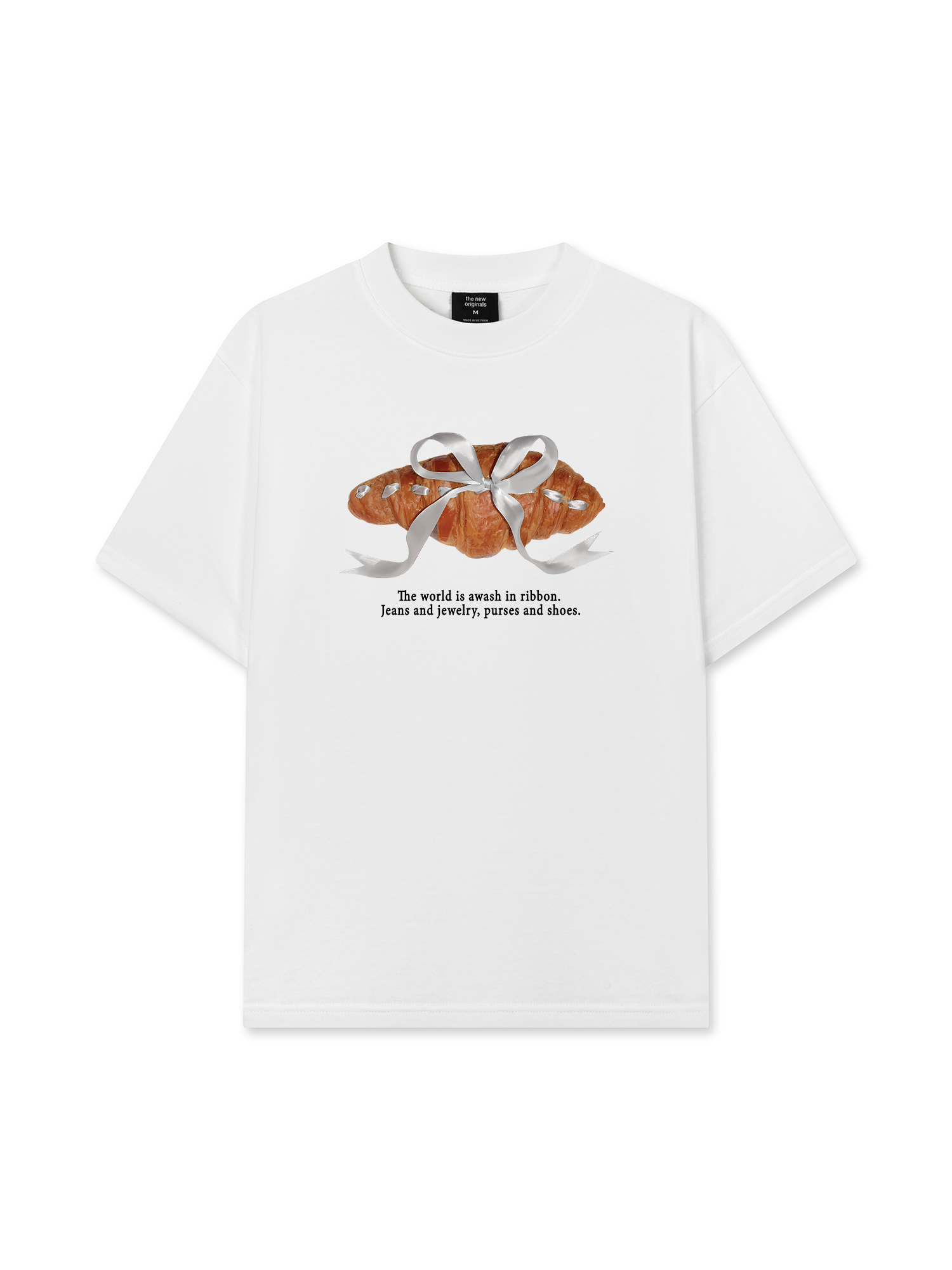 Áo Thun Relaxed Fit Sweet Pastry Silver Bow