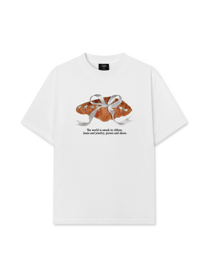 Áo Thun Relaxed Fit Sweet Pastry Silver Bow