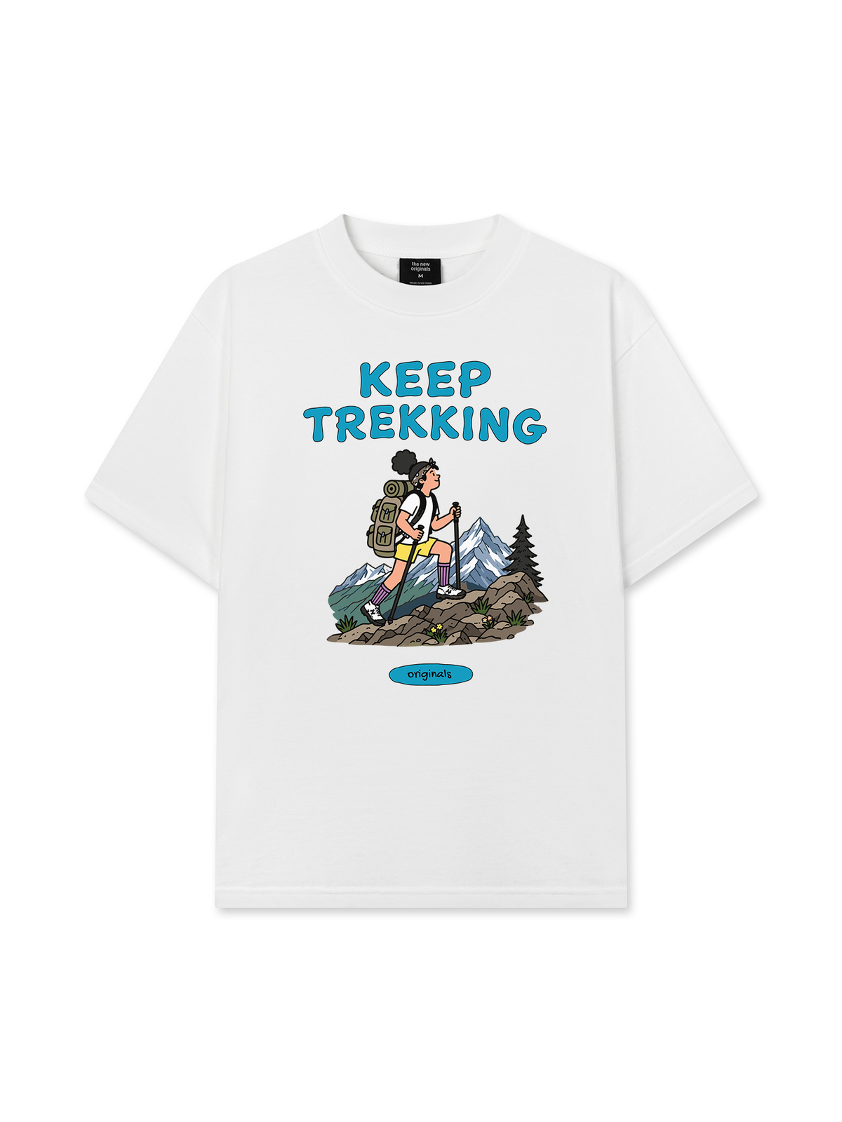 Áo Thun Relaxed Fit Keep Trekking For Girl