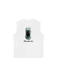 Áo Ba Lỗ Relaxed Fit Porsche 911 Top View