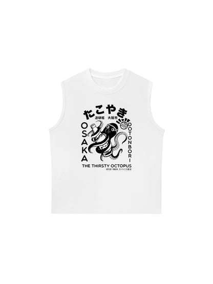 Áo Ba Lỗ Relaxed Fit The Thirsty Octopus