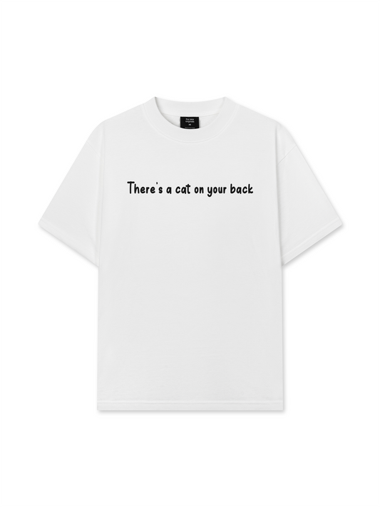 Áo Thun Relaxed Fit Animal Mood There's A Cat On Your Back