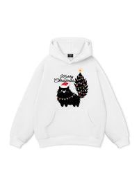 Black Kitty Christmas Hoodie