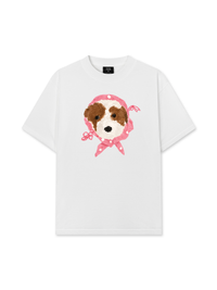 Áo Thun Relaxed Fit Pink Dots Puppy