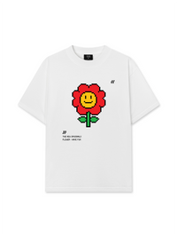Áo Thun Relaxed Fit Pixel Universe Flower