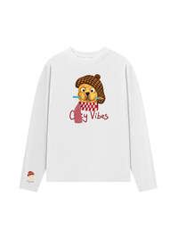 Áo Thun Dài Tay Cozy Vibes Puppy