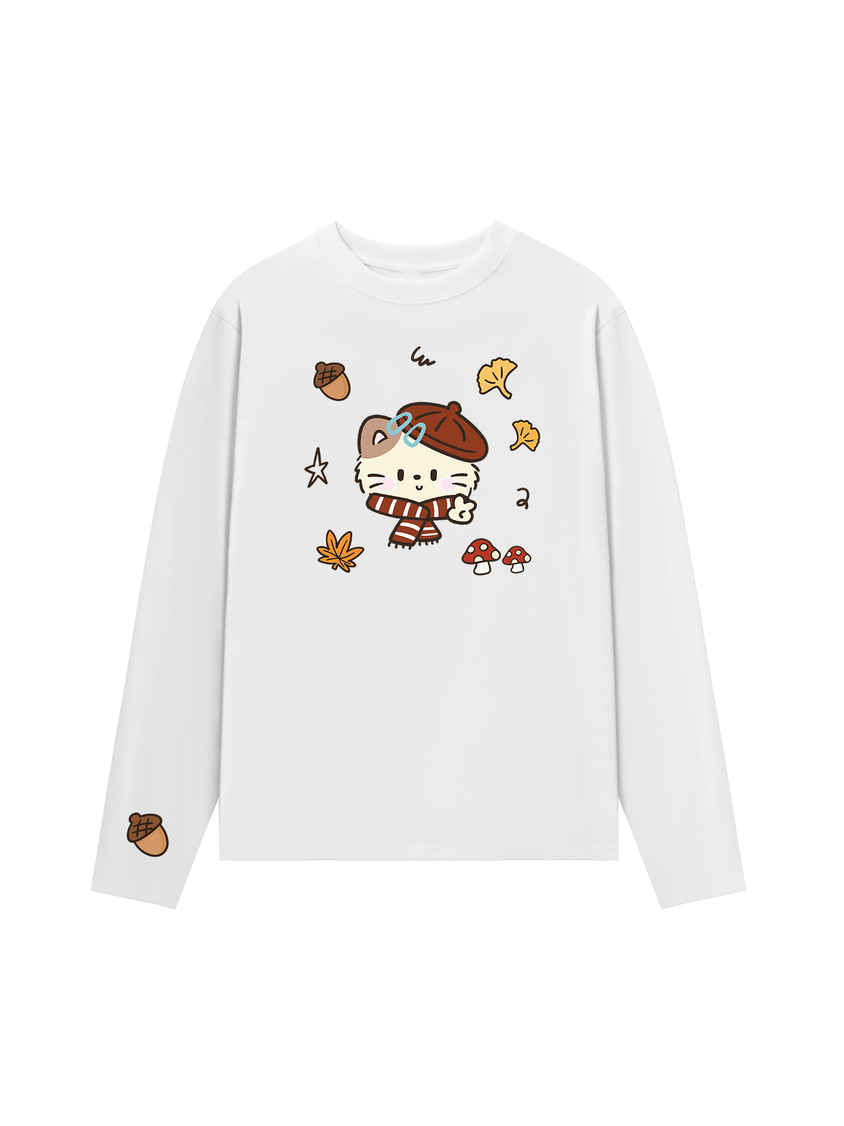 Áo Thun Dài Tay Meow Autumn Vibes