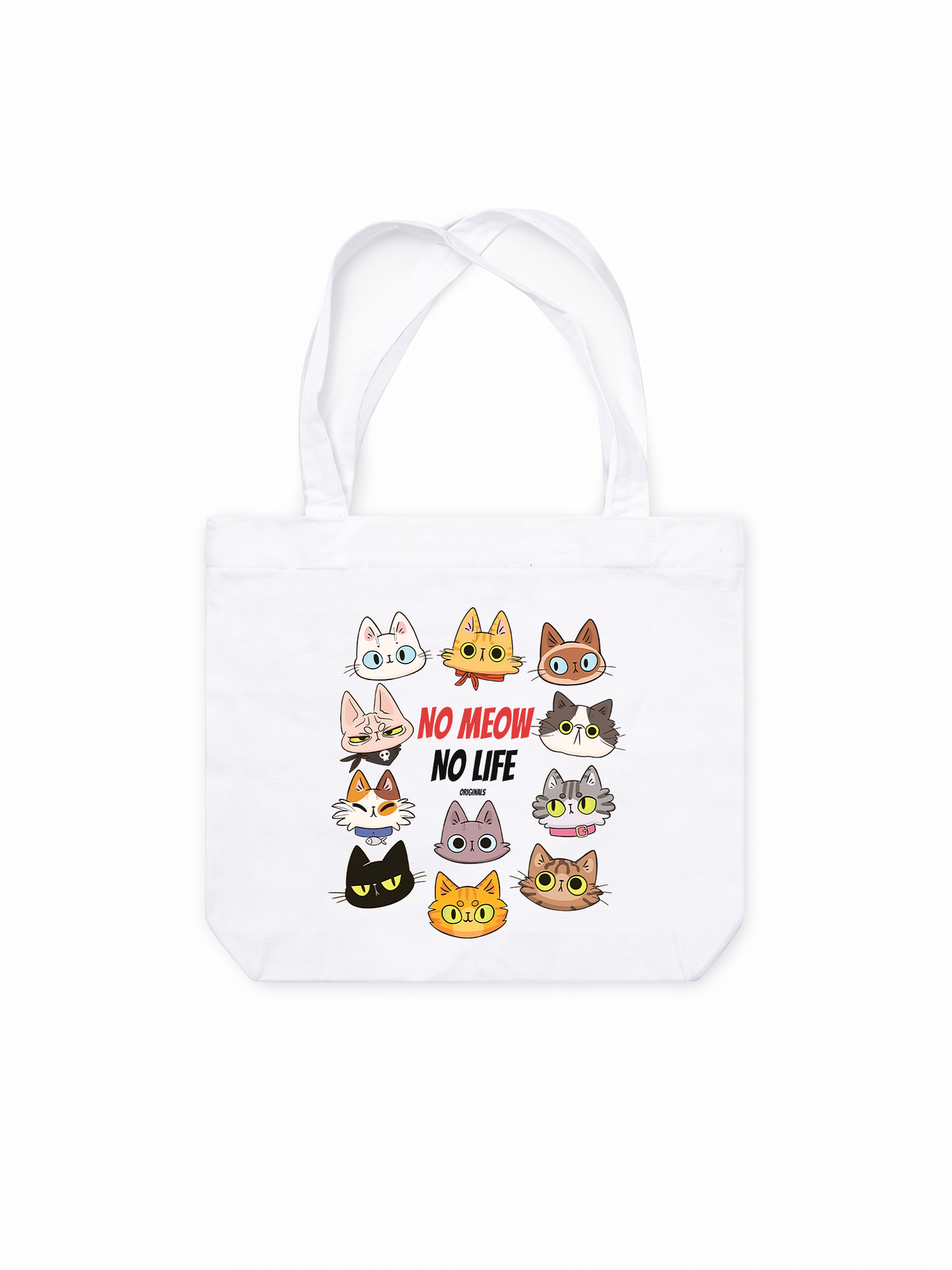 Túi Tote No Meow No Life