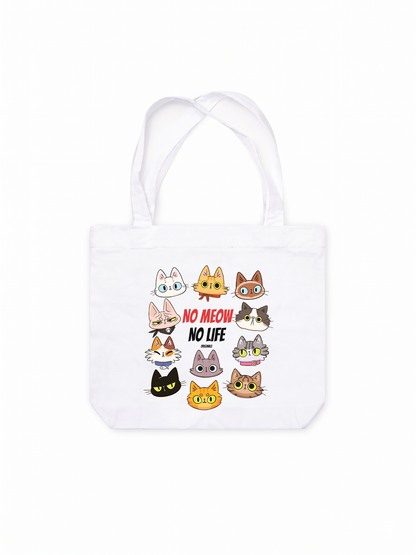 Túi Tote No Meow No Life