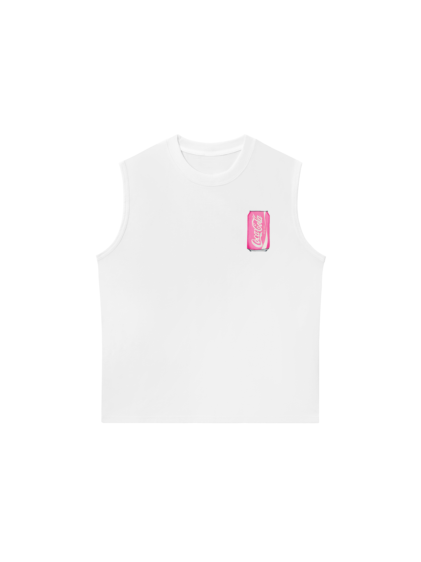 Áo Ba Lỗ Relaxed Fit Summer Vibes Pink Coca Cola