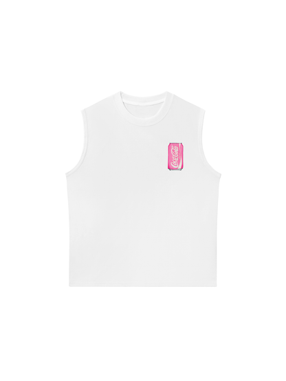 Áo Ba Lỗ Relaxed Fit Summer Vibes Pink Coca Cola