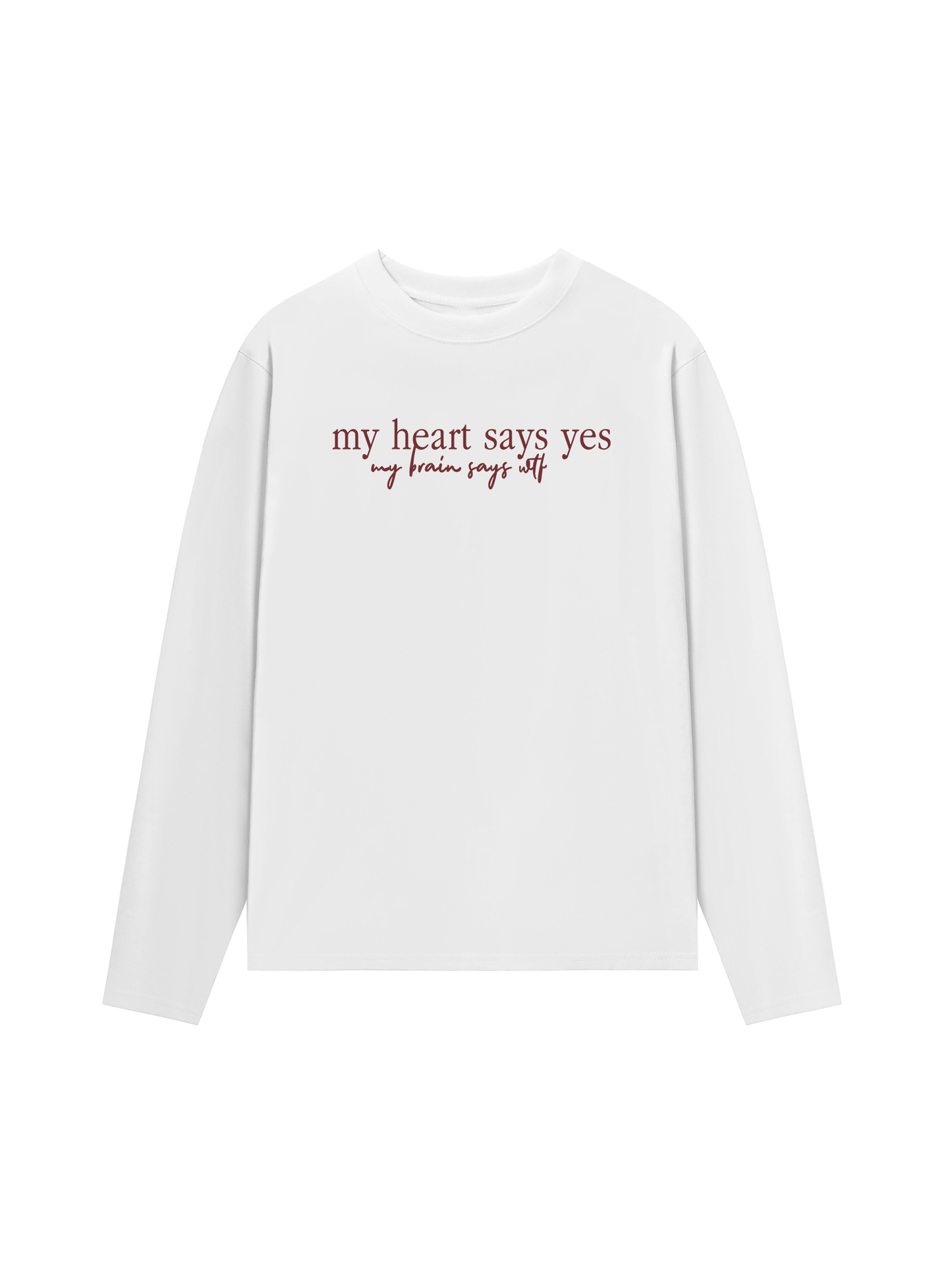 Áo Thun Dài Tay My Heart Say Yes