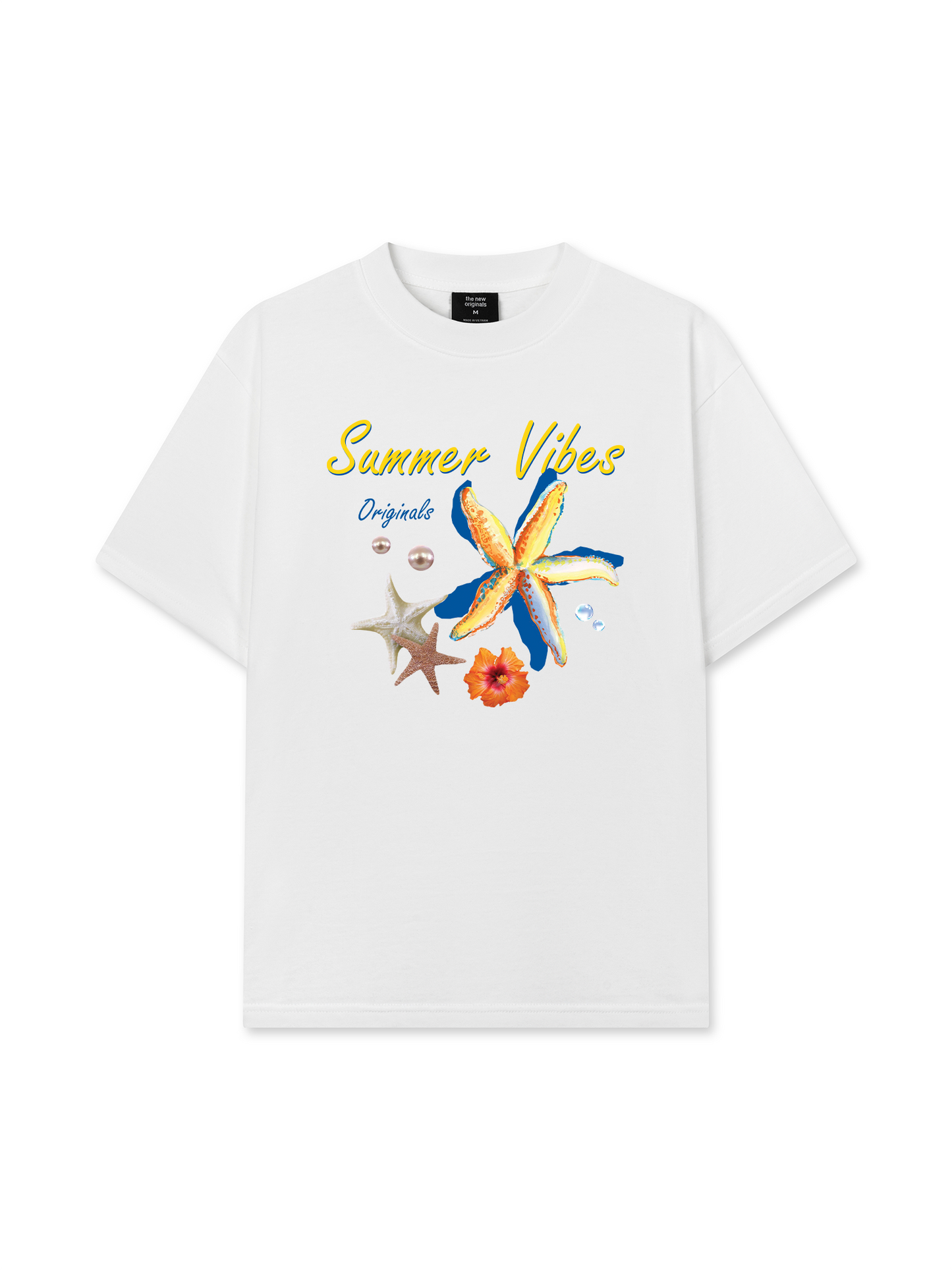 Áo Thun Relaxed Fit Summer Vibes Blue Starfish
