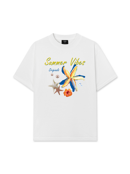 Áo Thun Relaxed Fit Summer Vibes Blue Starfish