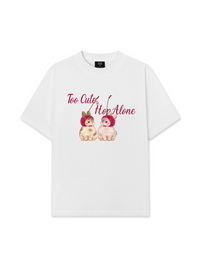 Áo Thun Relaxed Fit Animal Mood Too Cute to Hop Alone