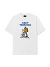 Áo Thun Relaxed Fit Blue Keep Trekking