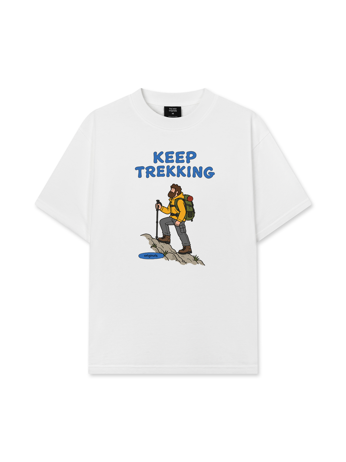 Áo Thun Relaxed Fit Blue Keep Trekking