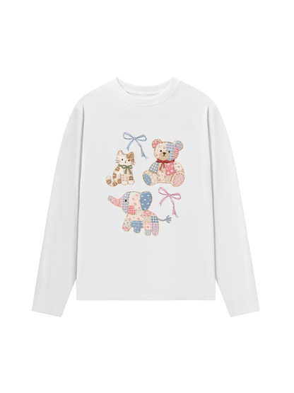 Áo Thun Dài Tay Vintage Bear
