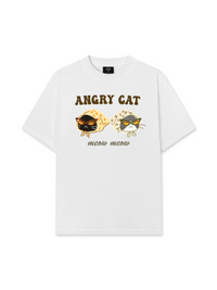 Áo Thun Relaxed Fit Angry Cat