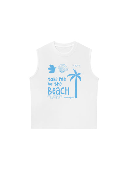 Áo Ba Lỗ Relaxed Fit Take Me To The Beach