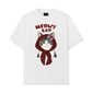 Áo Thun Relaxed Fit Meowy Cat Red Xmas Plaid
