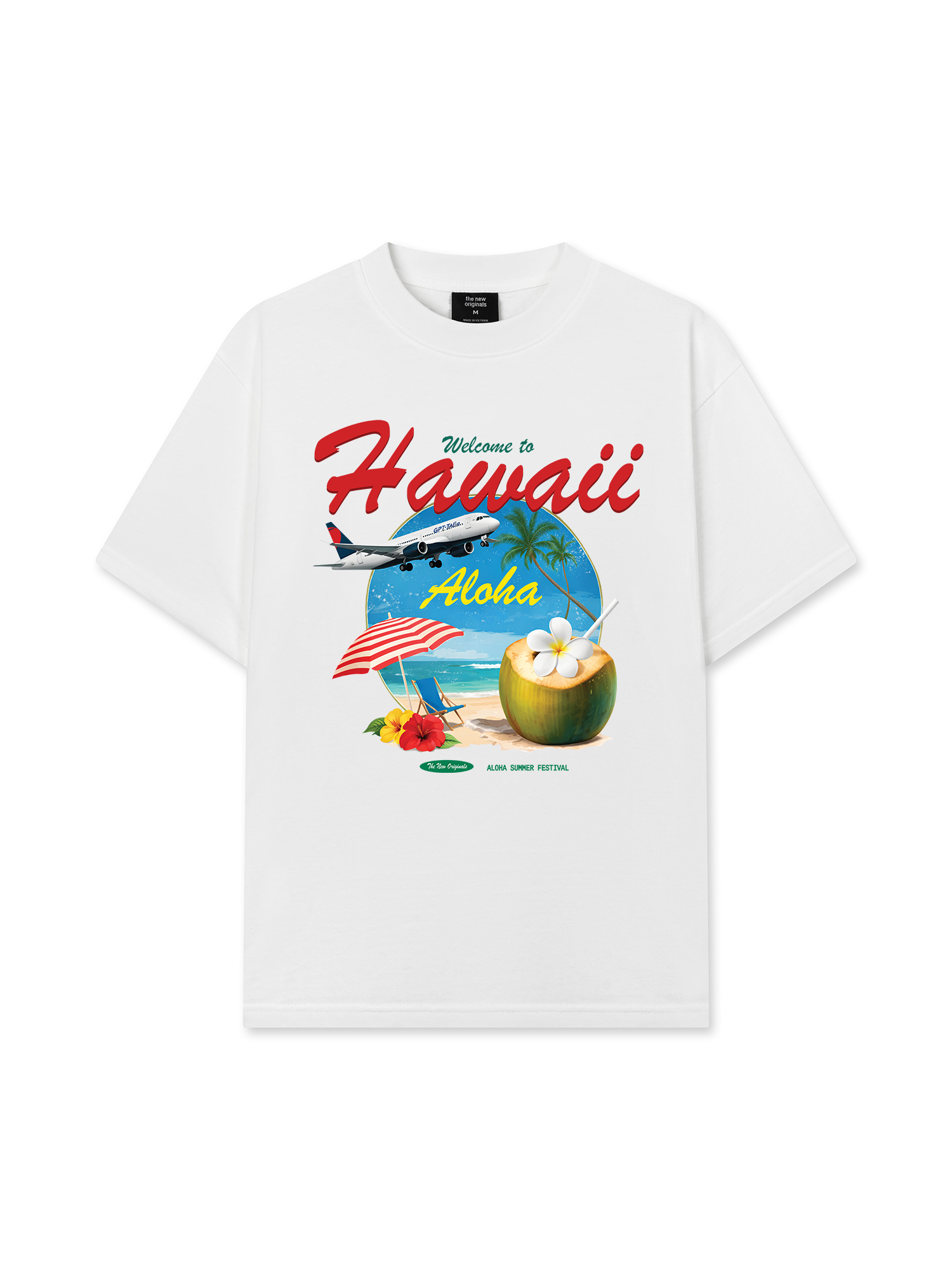 Áo Thun Relaxed Fit Welcome  to Hawaii
