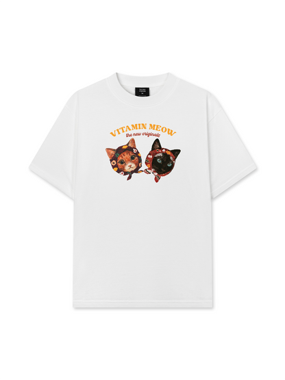 Áo Thun Relaxed Fit Vitamin Meow