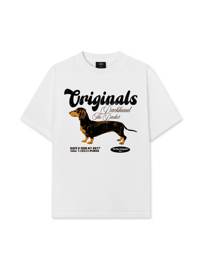 Áo Thun Relaxed Fit Retro Dachshund