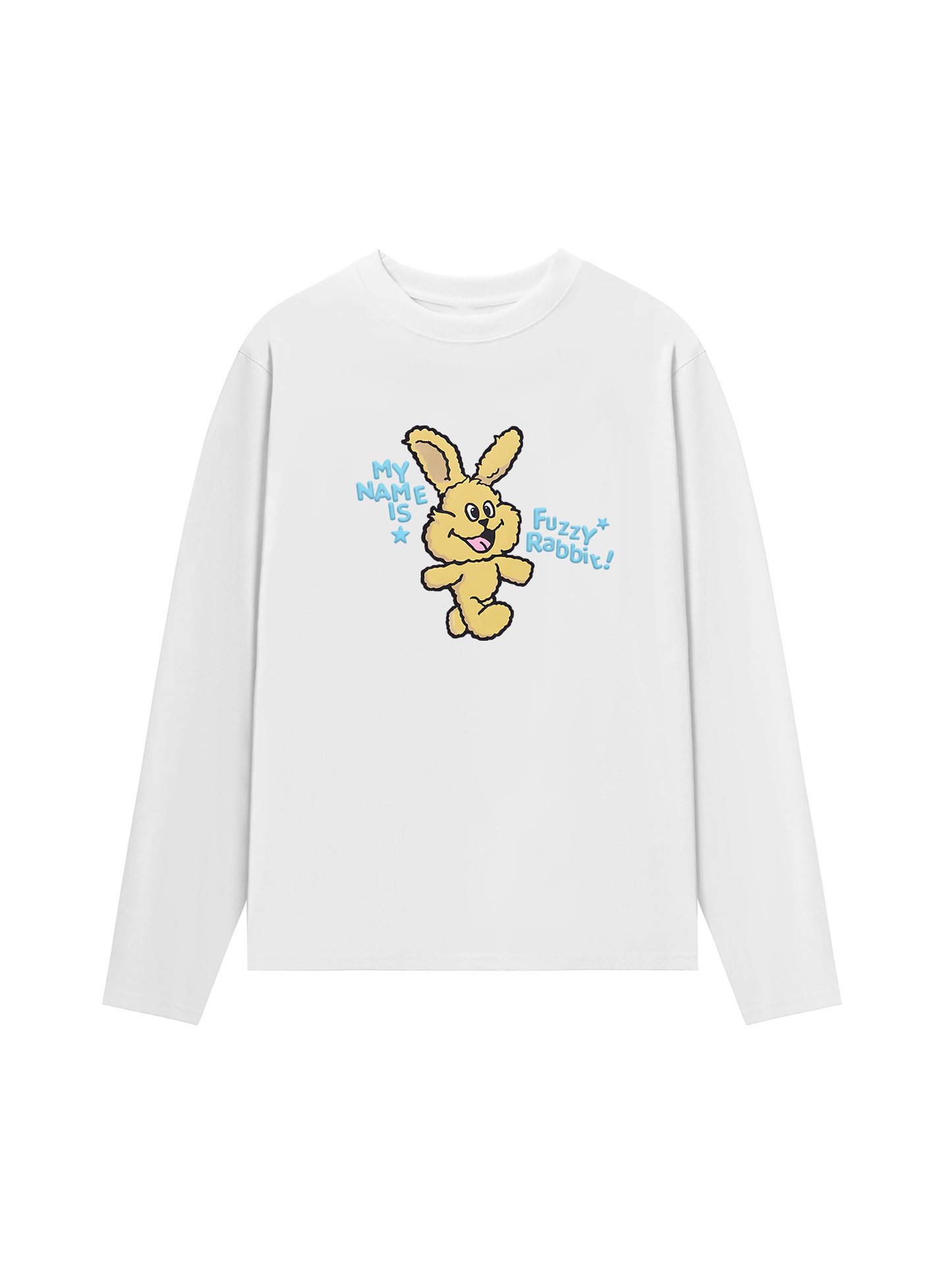Áo Thun Dài Tay My Name Is Fuzzy Rabbit