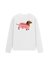 Áo Thun Dài Tay Pink Dachshund