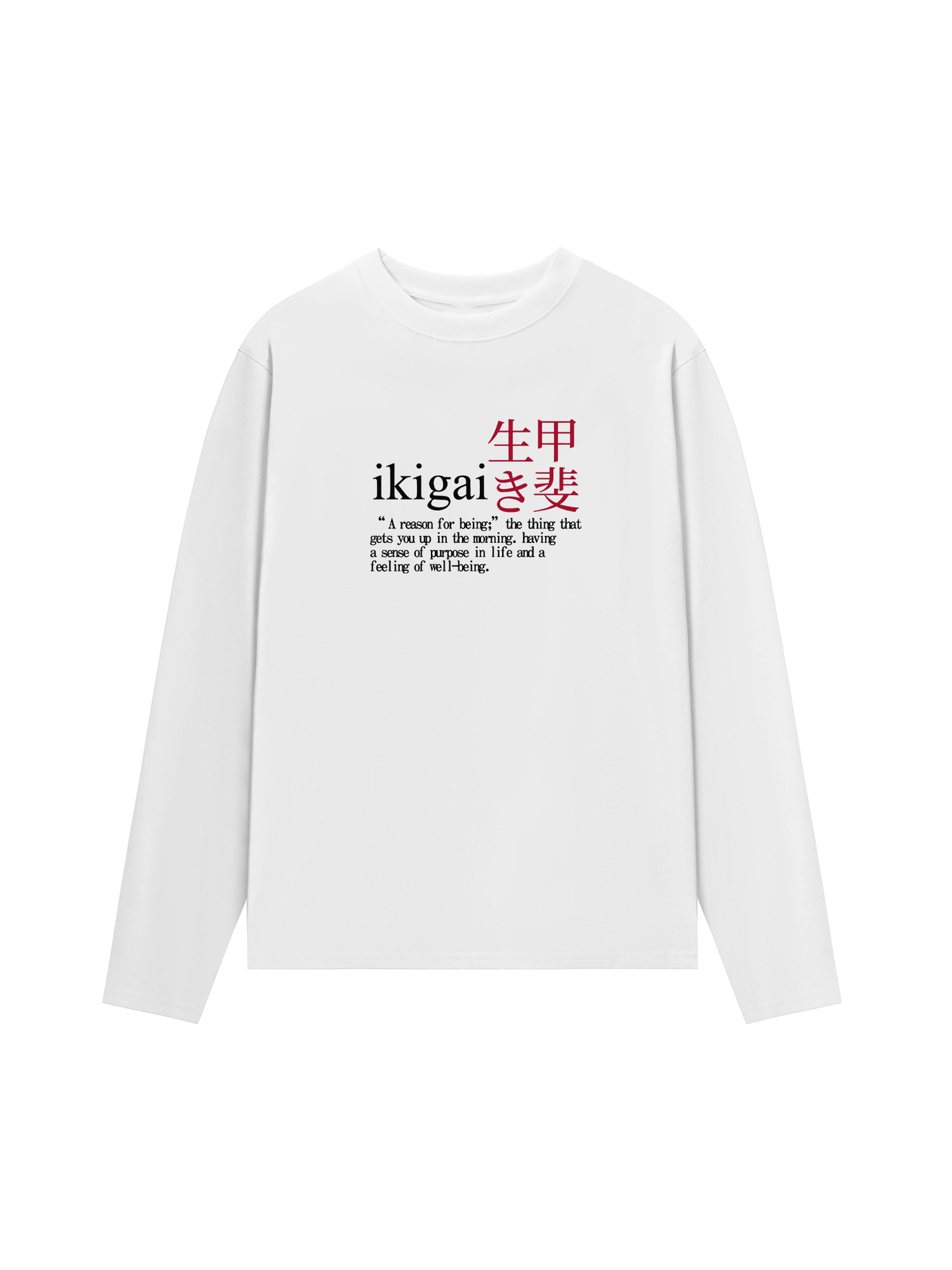 Áo Thun Dài Tay Ikigai A Reason For Being