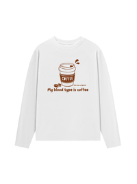 Áo Thun Dài Tay My Blood Type Is Coffee