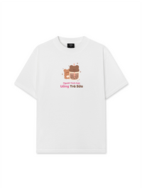 Áo Thun Relaxed Fit Người Tích Cực Uống Trà Sữa