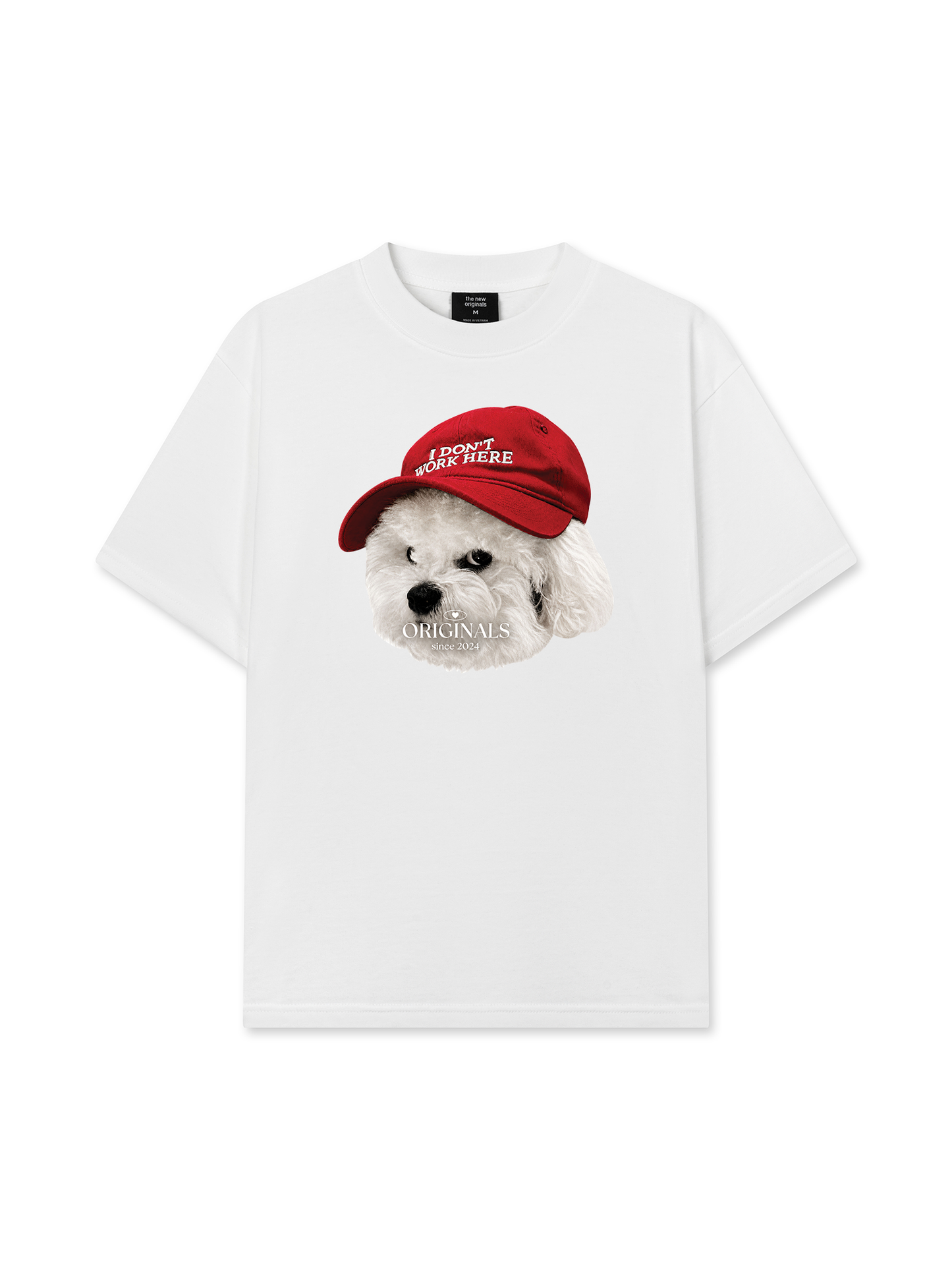 Áo Thun Relaxed Fit Puppy With Red Hat