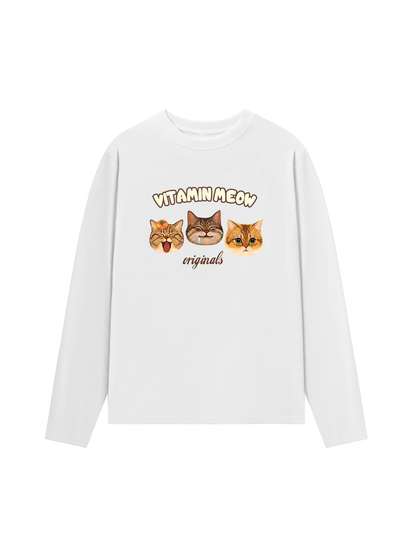 Áo Thun Dài Tay Vitamin Meow