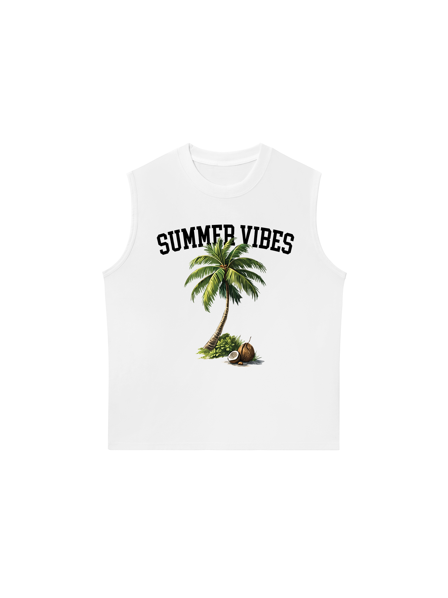 Áo Ba Lỗ Relaxed Fit Summer Vibes Coconut
