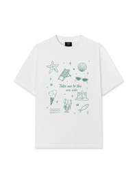 Áo Thun Relaxed Fit Take Me To The Sea Side