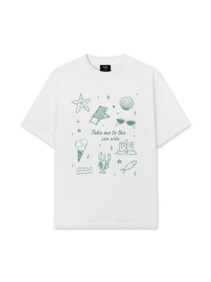 Áo Thun Relaxed Fit Take Me To The Sea Side